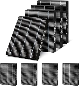 8 Pack 6000S Wick Filters Compatible with LEVOIT Superior 6000S Smart Evaporative Humidifier,Effectively Capture Large Particles and Minerals,Gray