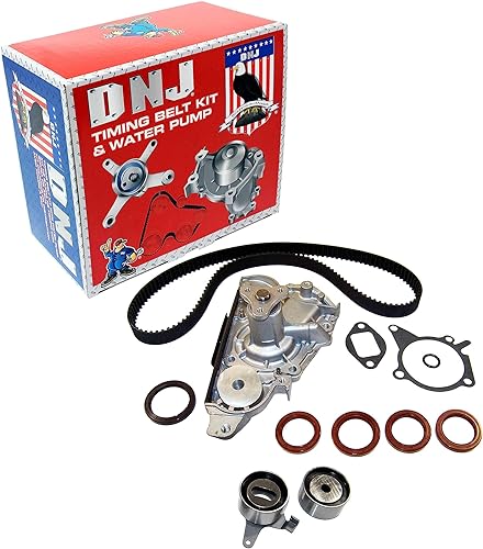 DNJ Kit de Correa de distribución con bomba de agua tbk490wp para 9405KIA Mazda de 4cilindros 1.6L 1.8L DOHC 16V