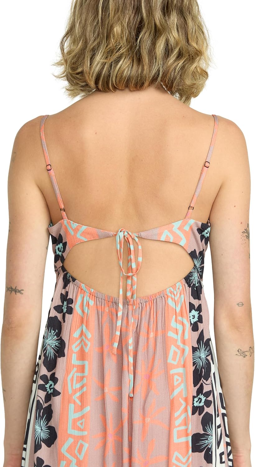 Volcom Women's Funtastical Viscose Gauze Maxi Dress – Strappy Back Design, Printed Pattern for Effortless Summer Style - Image 2