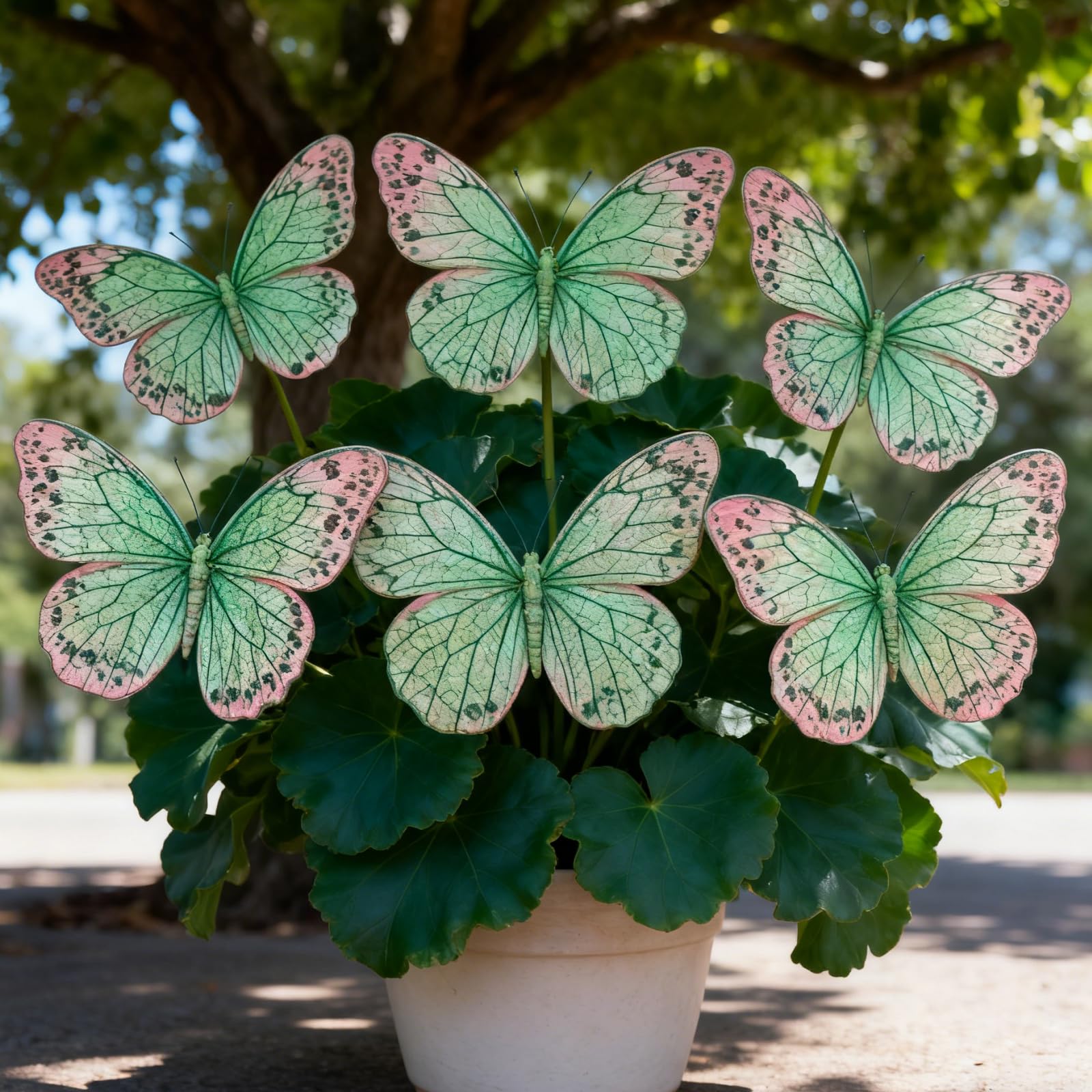 Hardy ＆ Shade-Tolerant Hosta Bulbs- Rare Perennial Butterfly Flowers- Professional Planting for Stunning Garden Displays-6 Bulbs-D