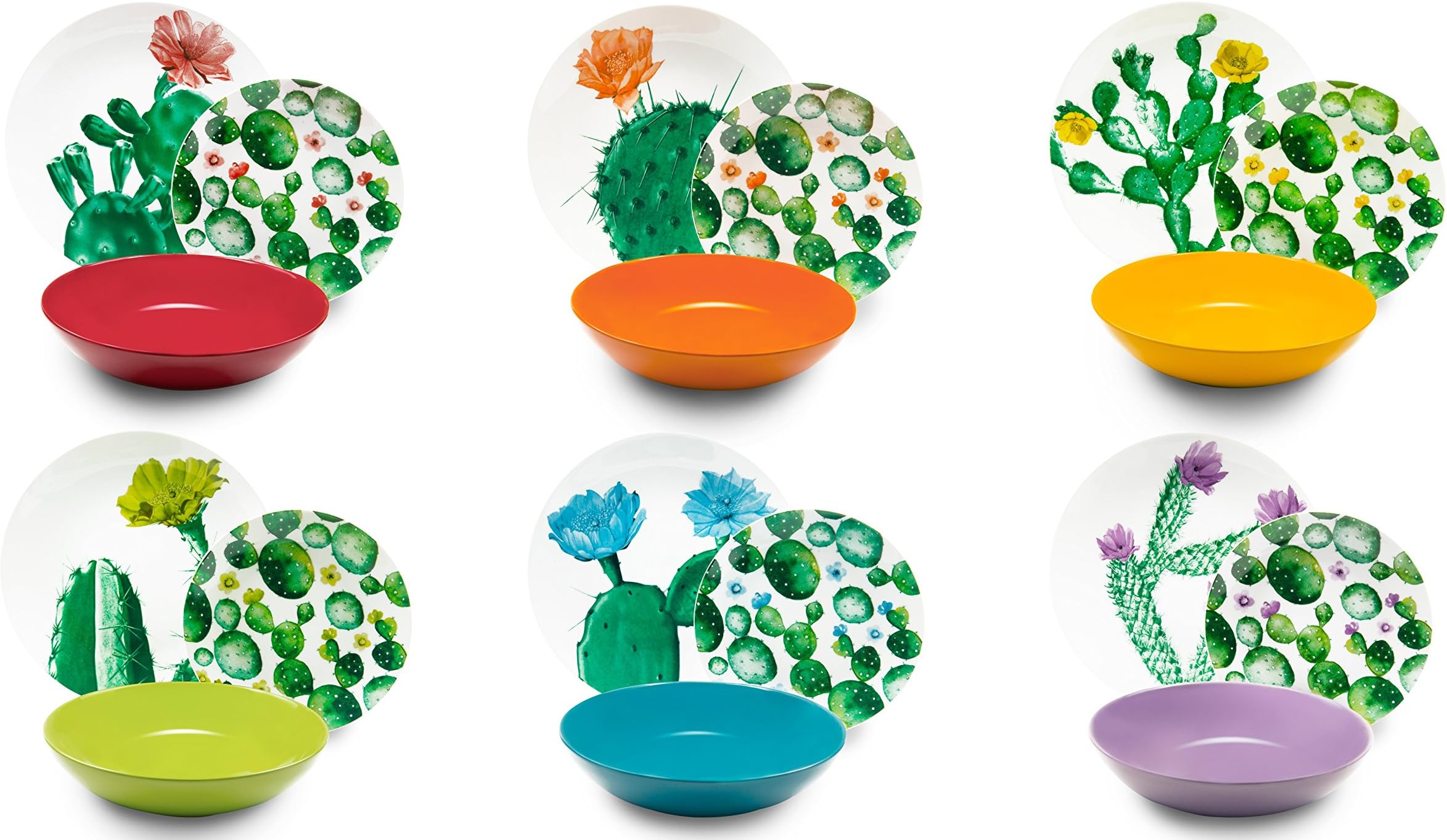 Servizio piatti Excelsa decoro Camastra porcellana | Casa Della Plastica
