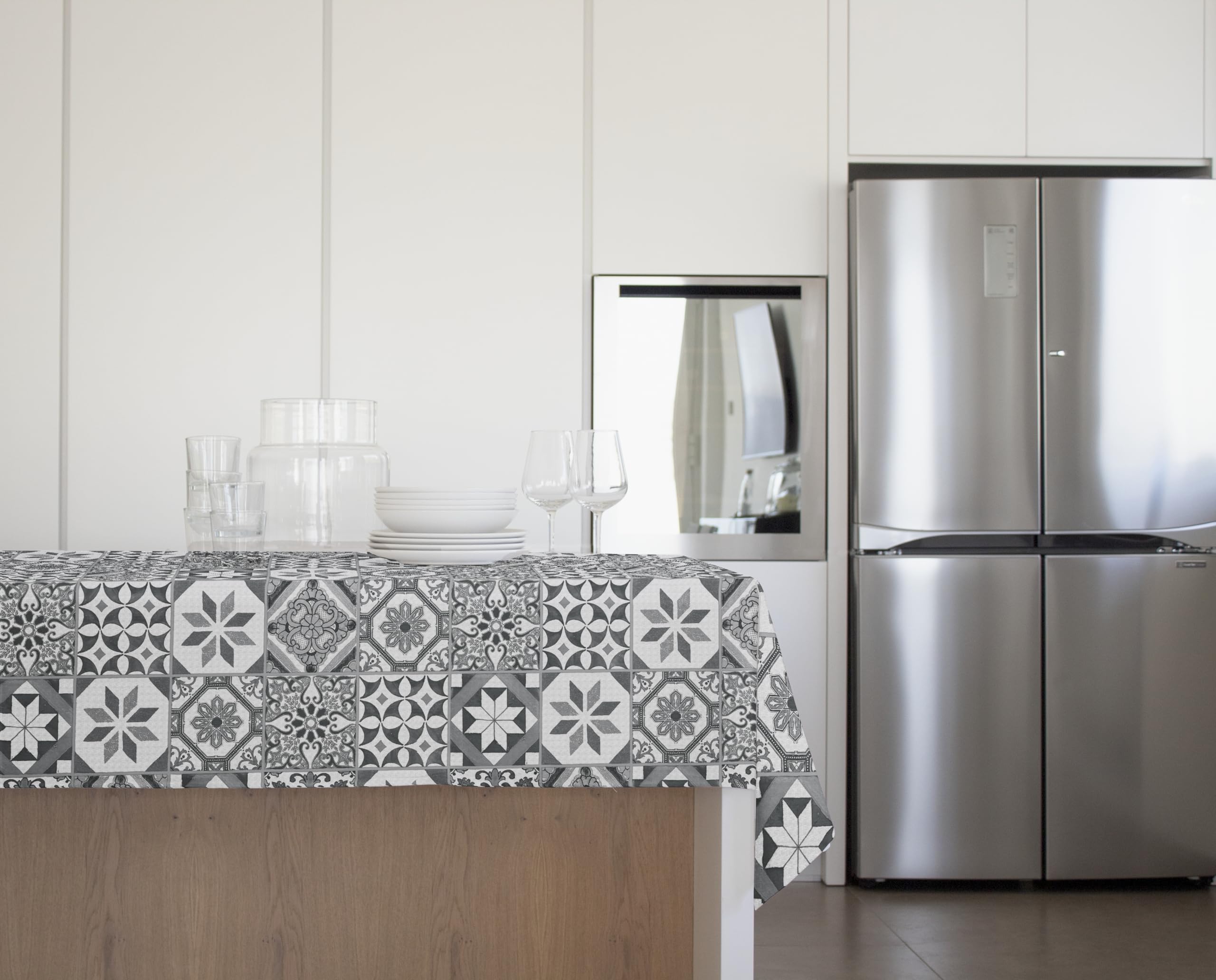 Nappe Tradition Molletonnée Cirée Imperméable Et Anti-taches Décoration