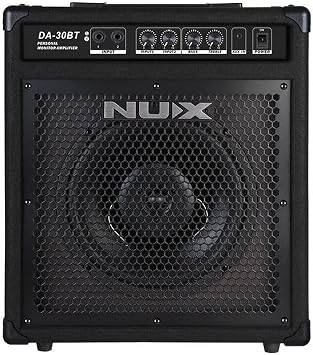 NUX DA-30BT Bluetooth 30W Personal Monitor Amplifier, Indicated LEDs, 10 FullRange Speakers,Versatile Compatibility
