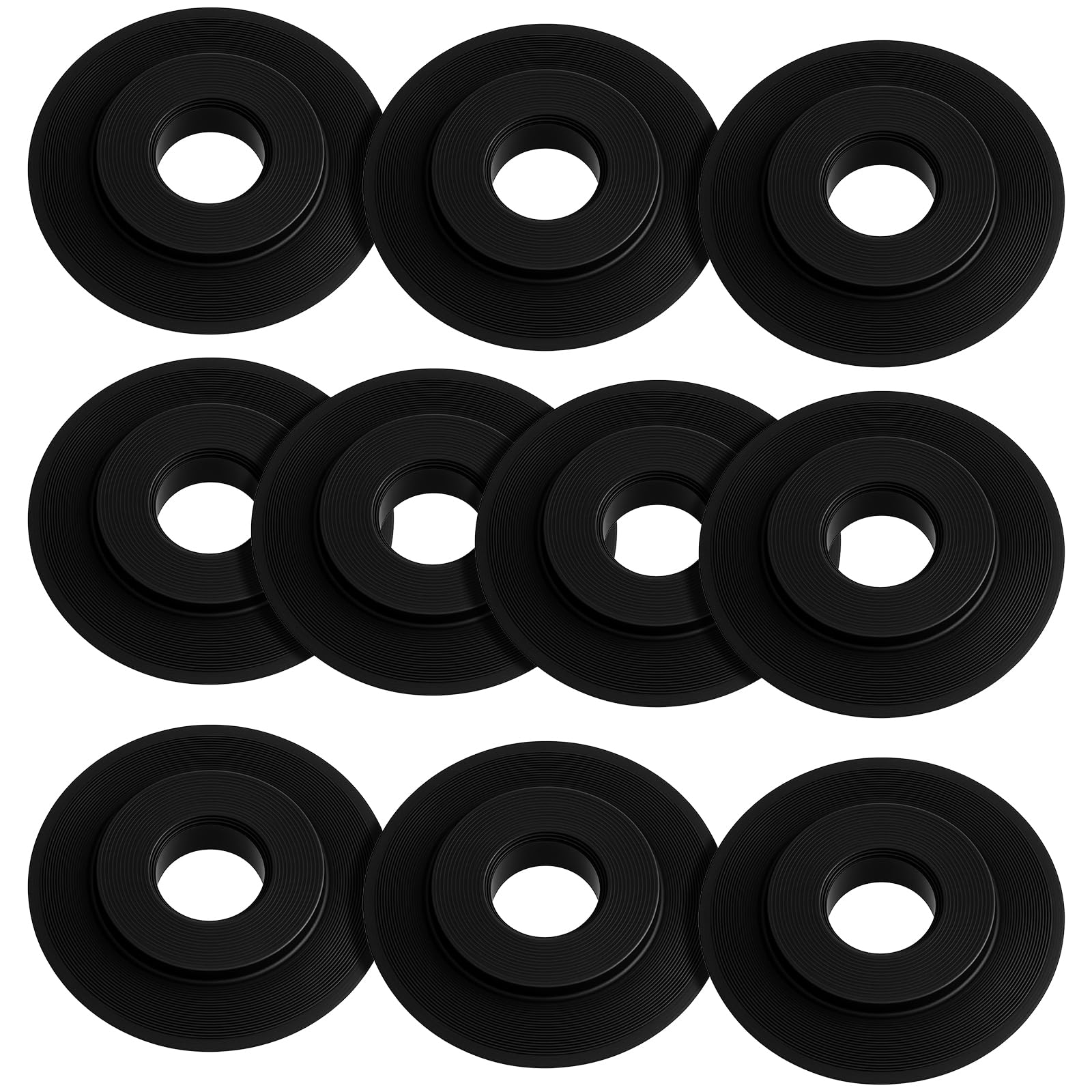 10 Pack Pipe Cutter Blades Spare Wheel Replacement Blade Stainless Steel Tube Cutter Spare Wheel Blade Corrosion Resistant Replacement Wheels for Models Cut (Black 0.71 × 0.71 × 0.12 Inches)