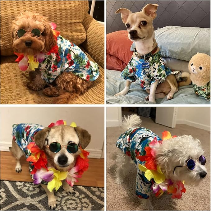 Disfraz Hawaiano para Perro Pequeño Mediano Medium miniatura 4