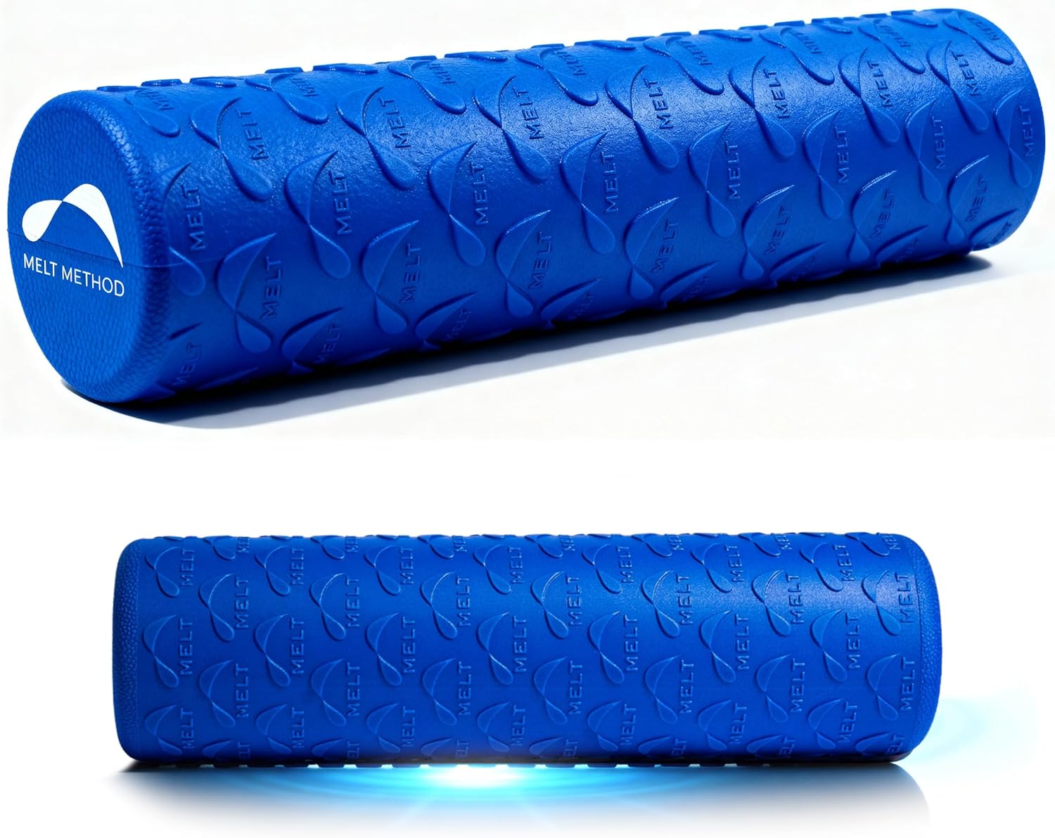 MELT Method 18 Inch Soft Travel Foam Roller w/FasciaTherapy - Low Density Travel Size Foam Roller for Physical Therapy, Muscle Recovery, Back Massage & Pilates - Half The Length of MELT Original