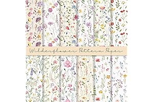 Decorative Wildflower Scrapbook Paper for Your Creative Delights