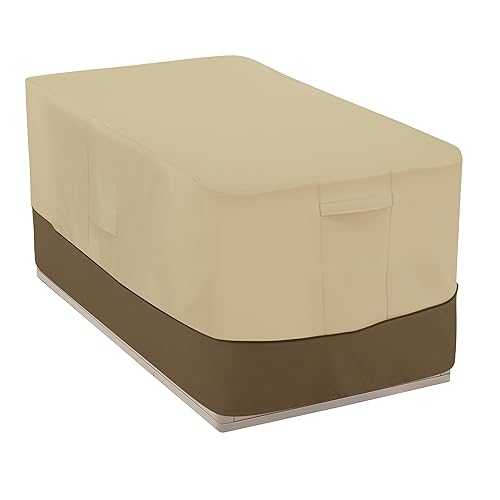 Classic Accessories Veranda Water-Resistant 55 Inch Patio Deck Box Cover,