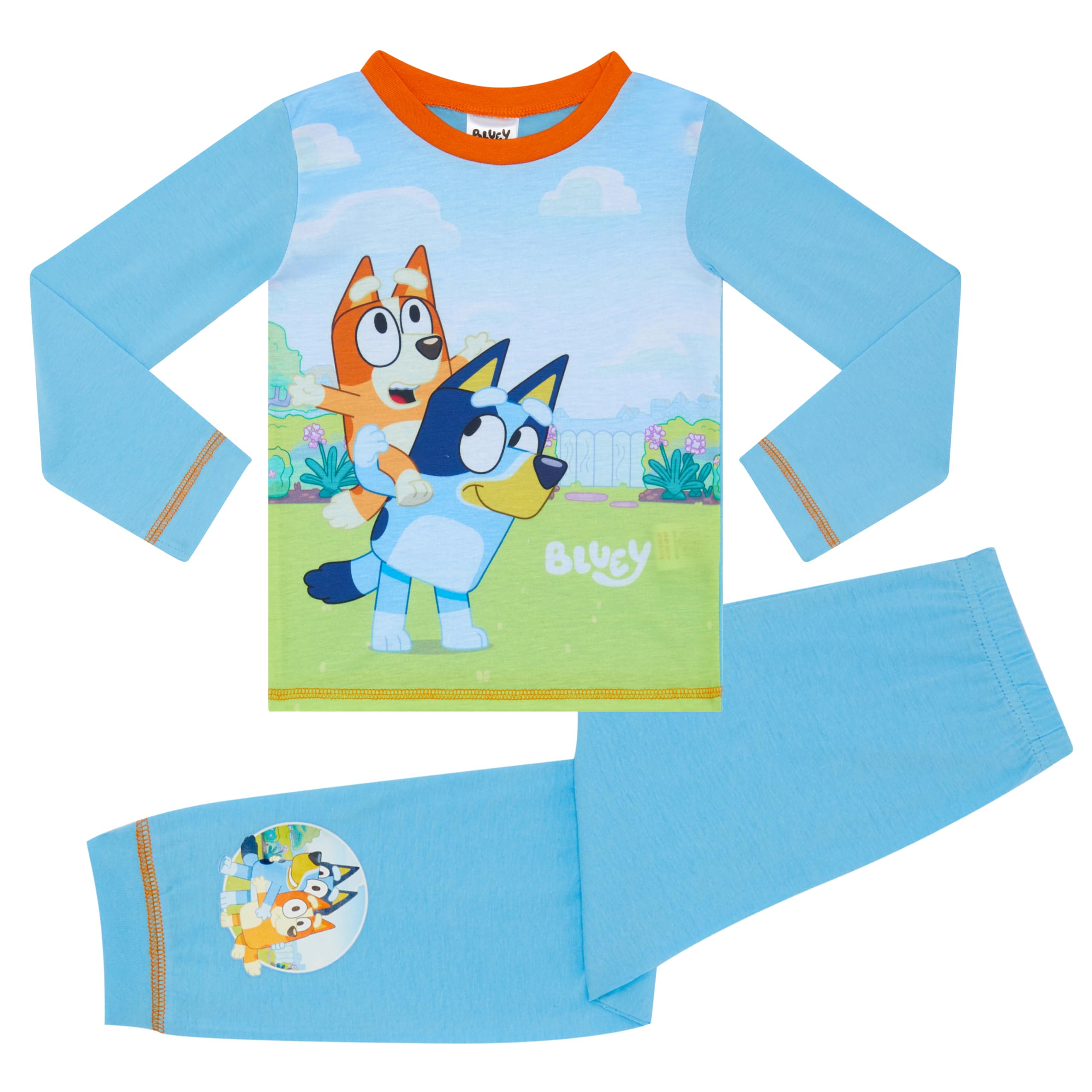 BlueyBoys Long Sleeved Pyjamas featuring Bingo, Blue, Age 18 Months - 5 Years