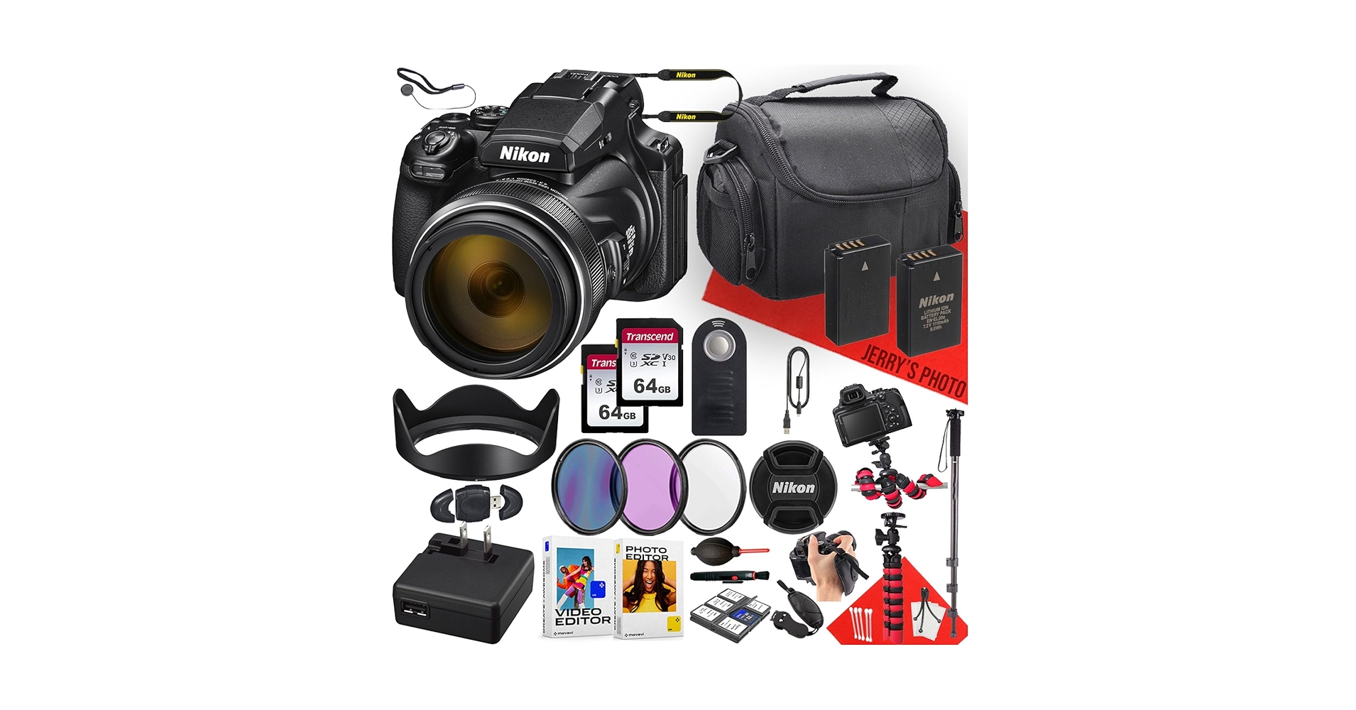 ニコン NIKON COOLPIX P1000 超美品 Nikon Coolpix P1000 16MP 4K Digital Camera with 125x Optical