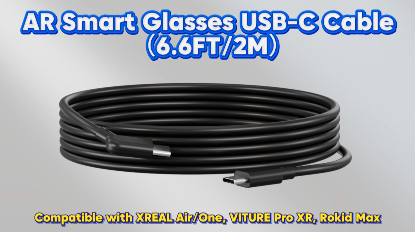 Image of AR Smart Glasses USB-C Cable, 6.6FT /2M, 20Gbps Data & 60W Fast Charging