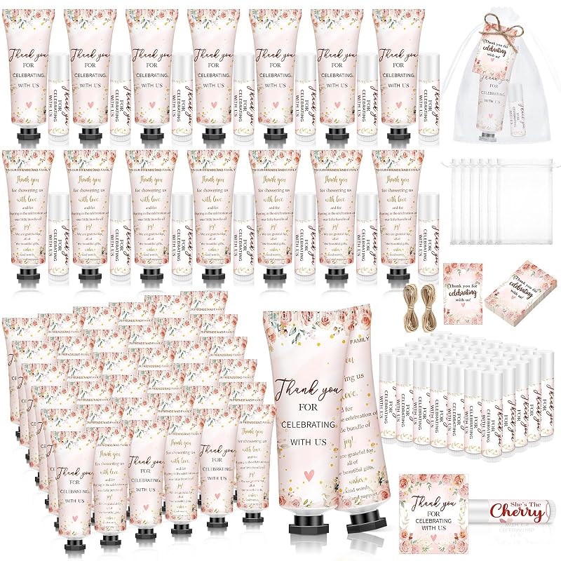 Kit Dimsile com 50 lembrancinhas florais em rosa para eventos
