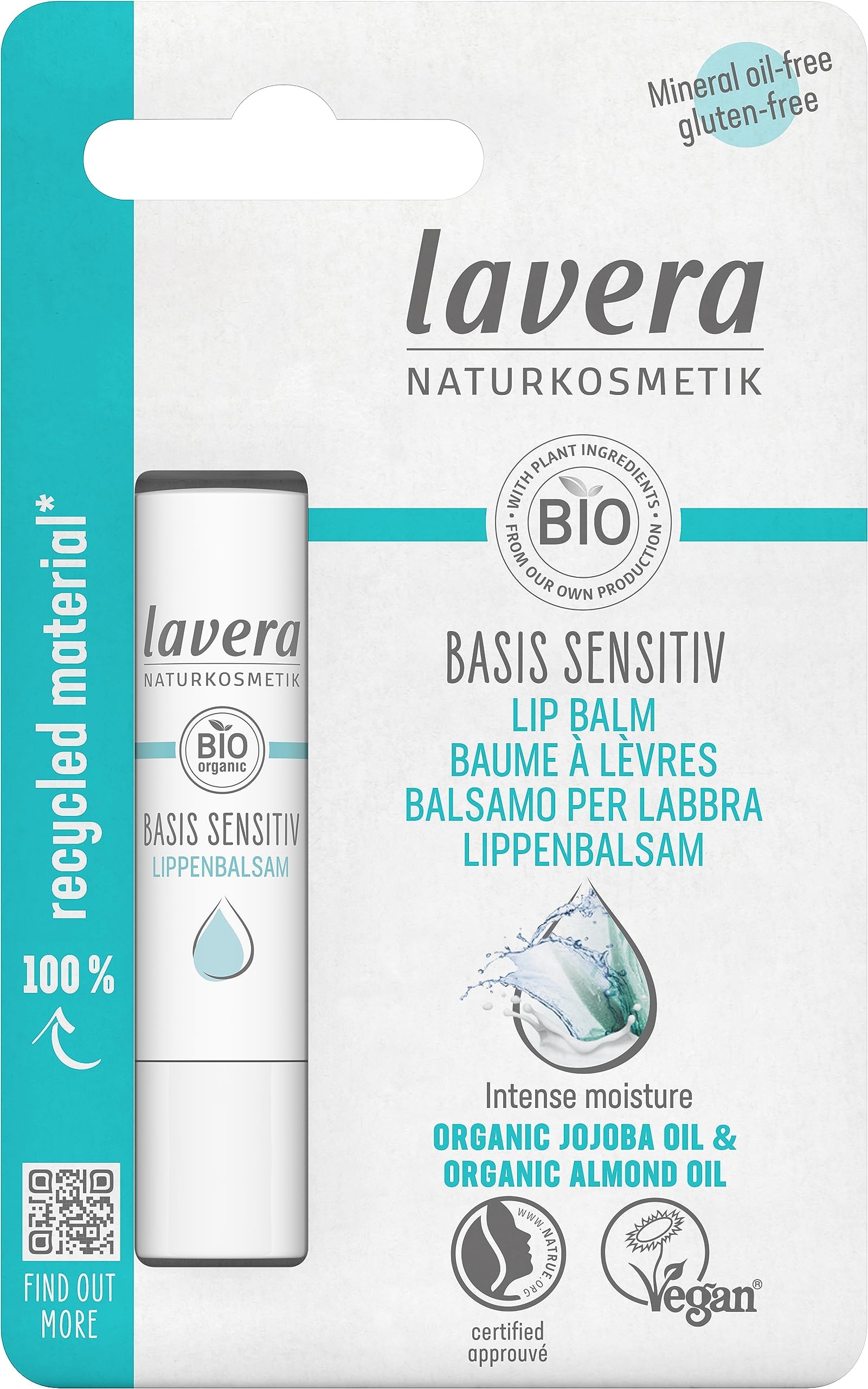 Lavera Basis Sensitiv Lip Balm 4.5g/0.15oz
