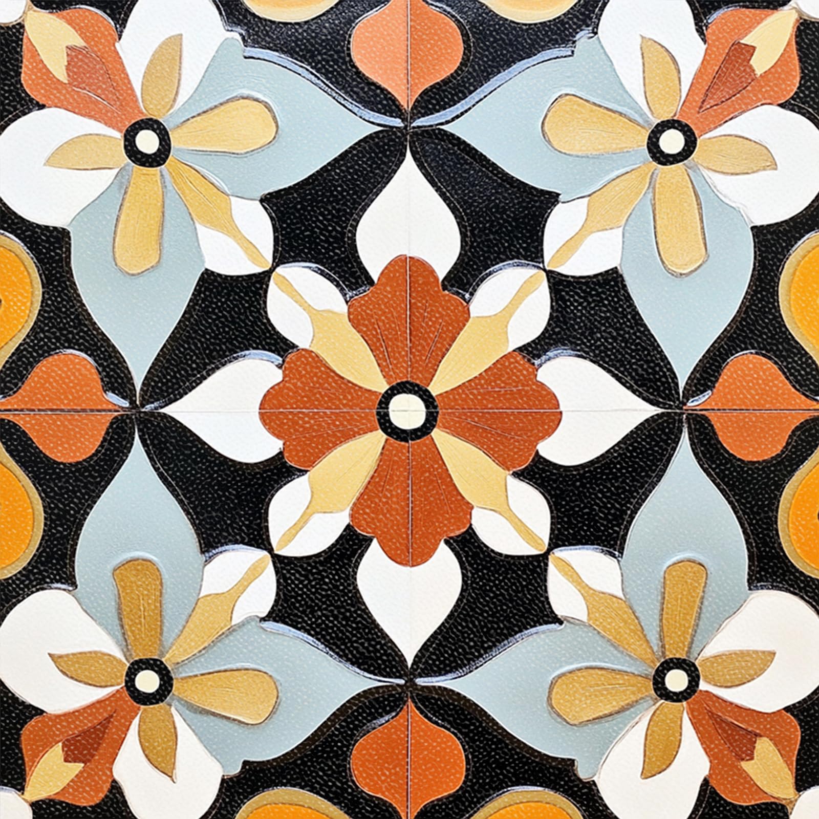 Vintage Floor Tiles - Peel & Stick Vinyl -17