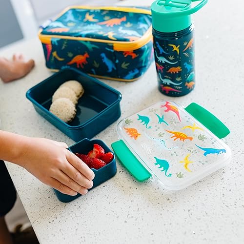 Miniatura 7 de Wildkin Recipiente de plástico para alimentos para niños y niñas, perfecto para guardería y preescolar, recipientes de almacenamiento de alimentos