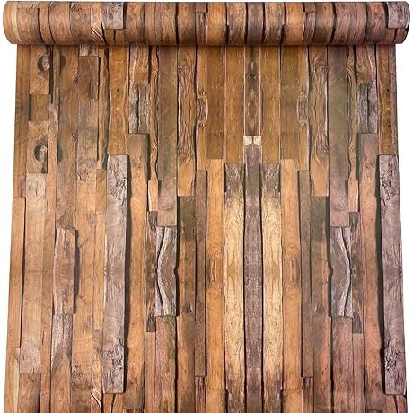 Self-Adhesive Wooden Wire Shelf Liner, 17.7in by 9.8ft