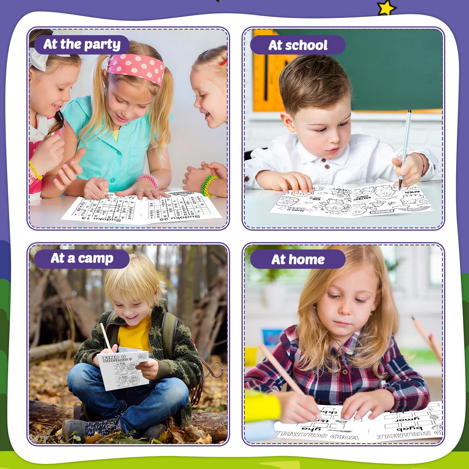 gisgfim 192 mini libros de actividades de belén de Navidad a granel para niños de 4 a 12 años, mini libro de colorear de Navidad, laberinto, palabras, revueltas, más para religiones, fiestas, bolsas