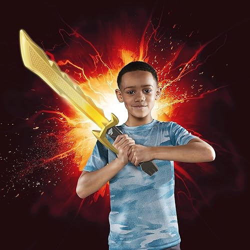 Miniatura 9 de Power Rangers Dino Fury Megafury Saber, espada de juguete con luz y sonido activados por movimiento, juguetes de superhéroe, juguetes interactivos