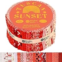 Vista 1 de Telas Jelly Roll para Acolchado en Liquidación 40 Tiras de 2.5" x 44" Paquetes de Tiras de Algodón – Tela Perfecta para Acolchado para Coser