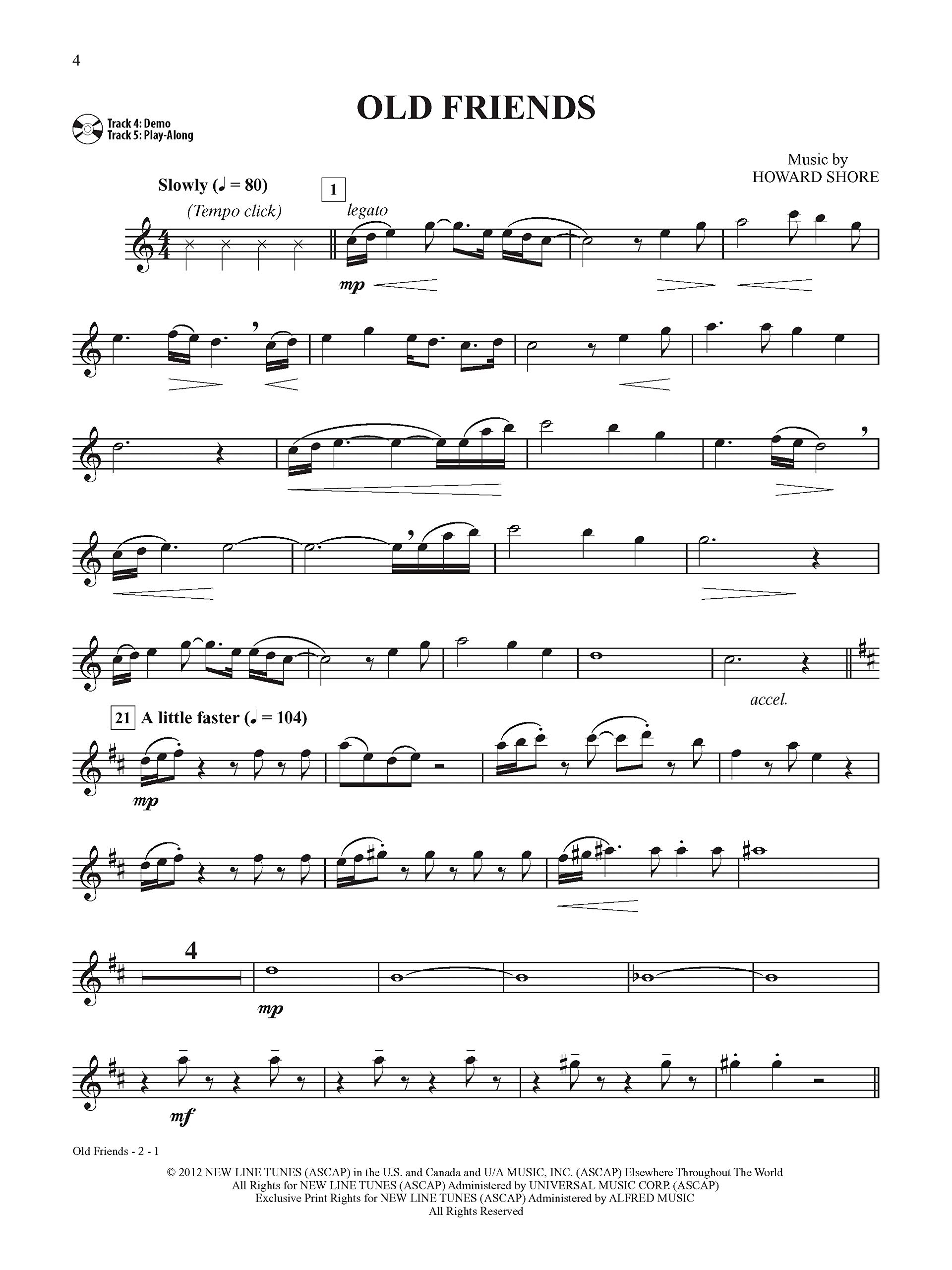 The Hobbit: The Motion Picture Trilogy Instrumental Solos - Alto Sax