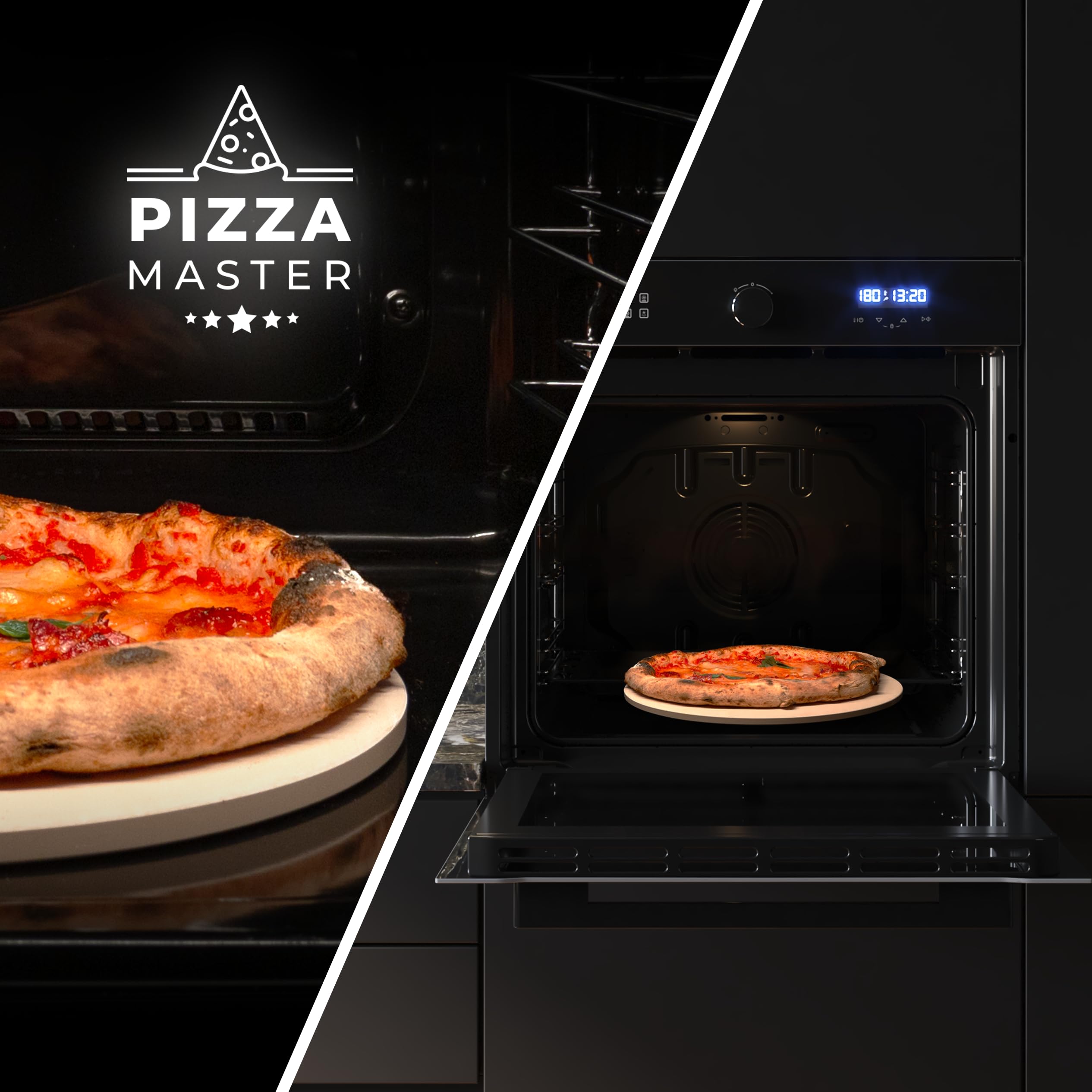 Cecotec Horno Integrable Multifunción 60cm Bolero Hexa AF316000 Glass Black A 3400W, 81L Capacidad, 11 Funciones con Airfryer Master, Pizza Master, Steam Asisst, Steam EasyClean, 3D Cooking, Defrost