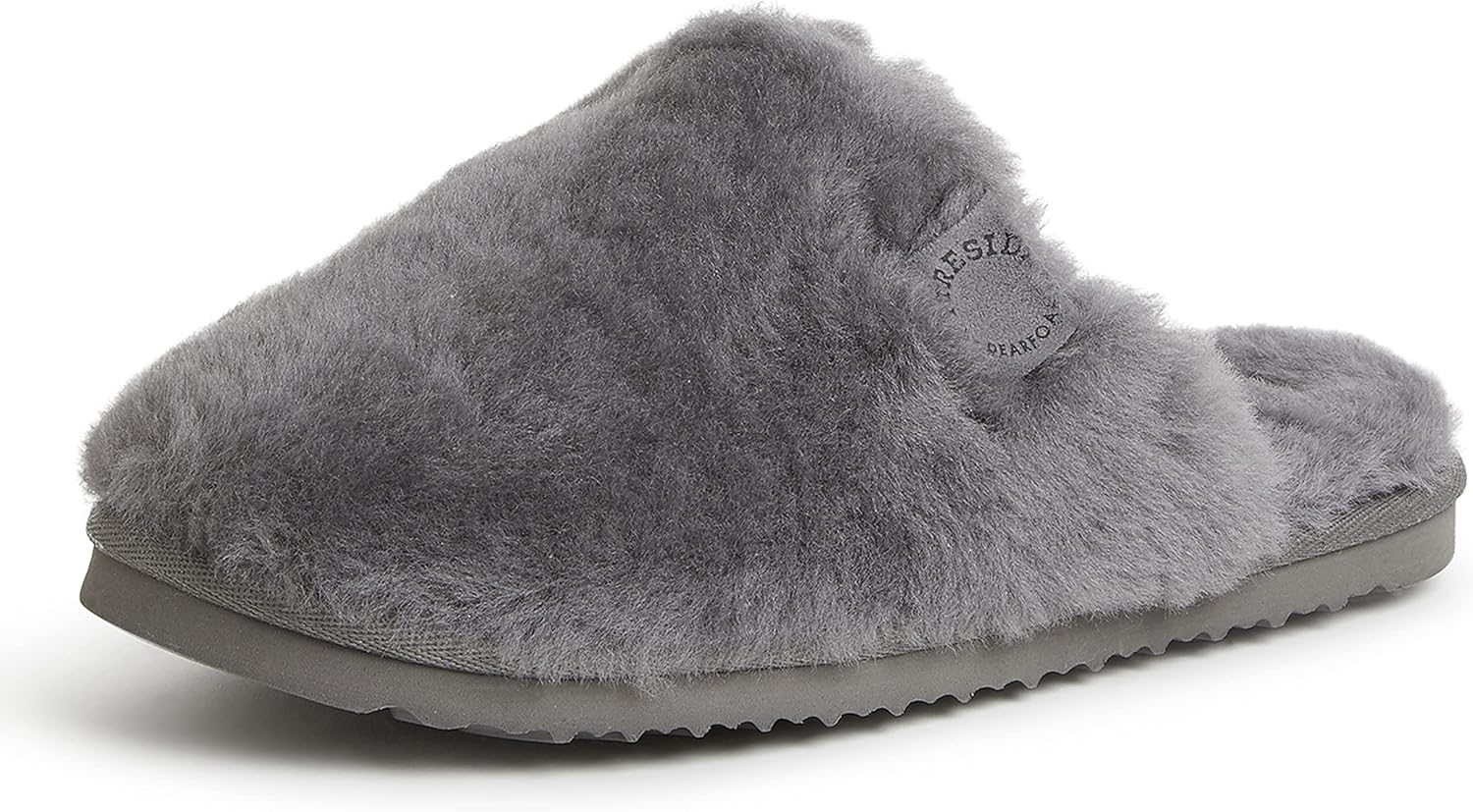 Fireside by Dearfoams womens Shelly Beach All Over Genuine Shearling Easy on/Off Scuff