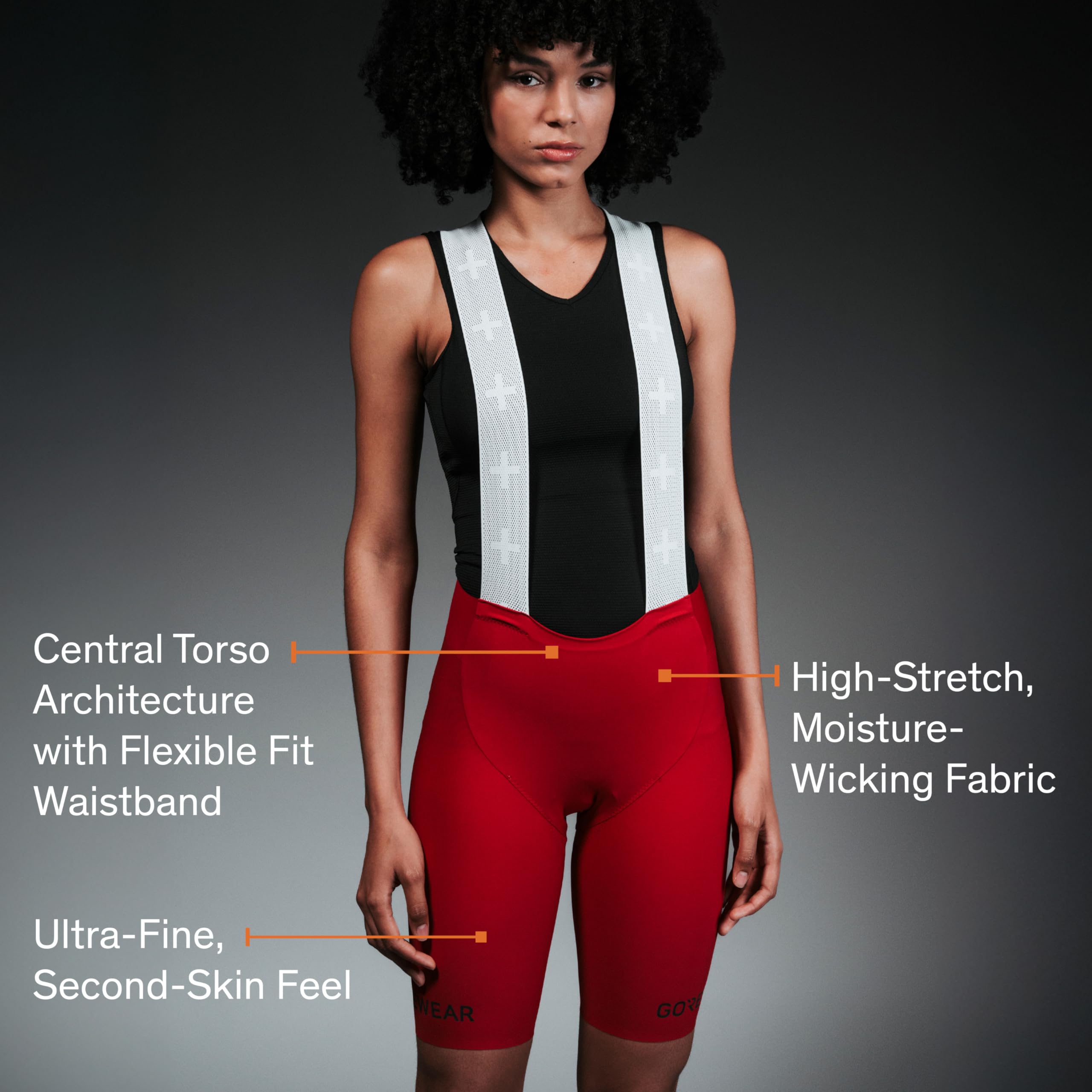GORE WEAR Cuissard Court À Bretelles+ Distance 2.0 Femme - Cuissard - Classique - Femme