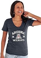 Vista 6 de Blue 84 NCAA Camiseta de mujer de tres combinaciones con mascota