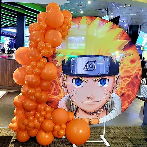 Miniatura 7 de Globos naranjas, 113 piezas de guirnalda de arco de globos naranja mate de diferentes tamaños, globos de fiesta de helio naranja brillante, globos