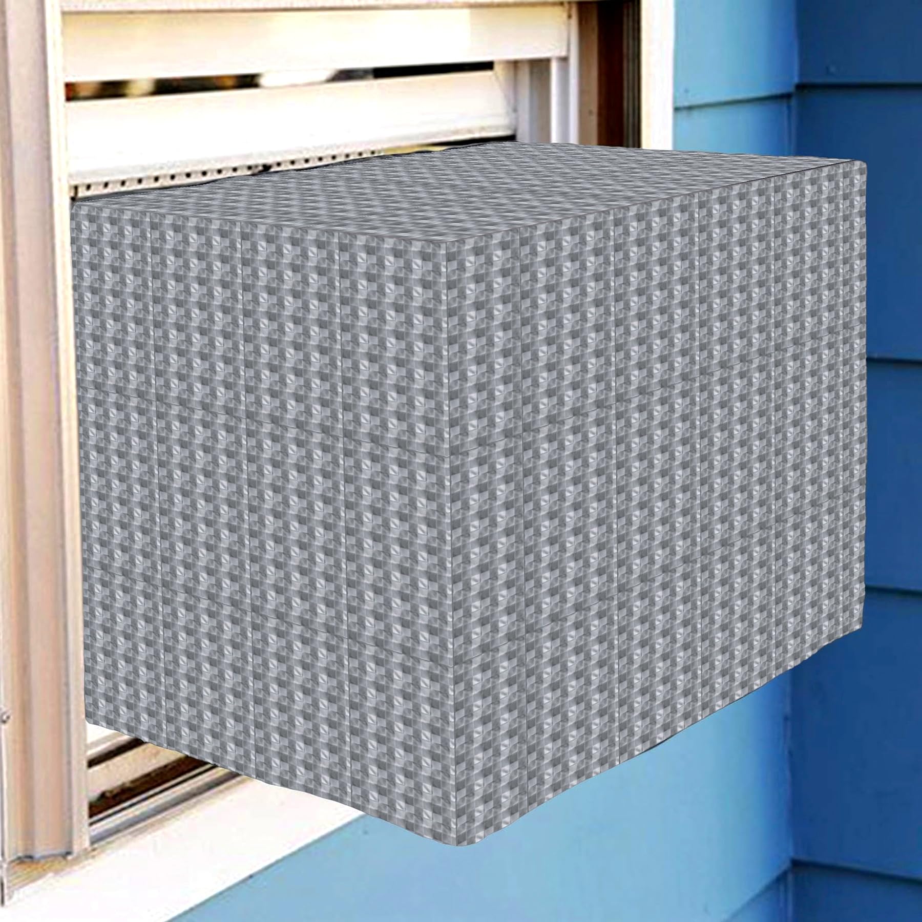 Kuber Industries Window AC Cover | PVC Check Design AC Cover | AC Cover for Outer | Dustproof AC Cover | Waterproof AC Cover | 1.5 Ton AC Cover for Window | Gray (B0CHRMRZNG) Amazon Price History, Amazon Price Tracker