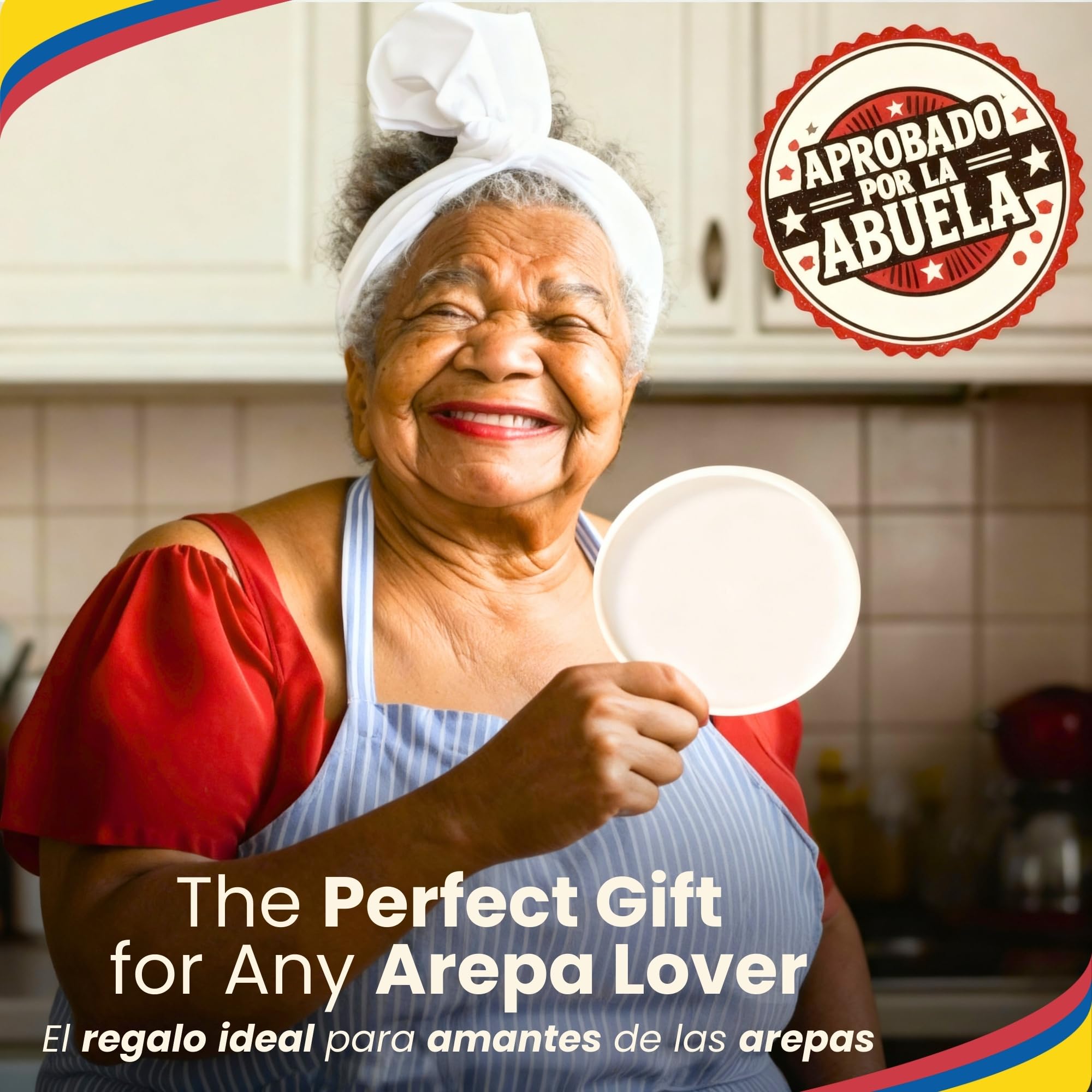 Molde para arepas – 3 tamaños (5.9 pulgadas, 4.3 pulgadas, 3.1 pulgadas) y doble grosor para Arepas colombianas perfectas, gorditas y más – Herramienta de cocina duradera, apta para alimentos, fácil