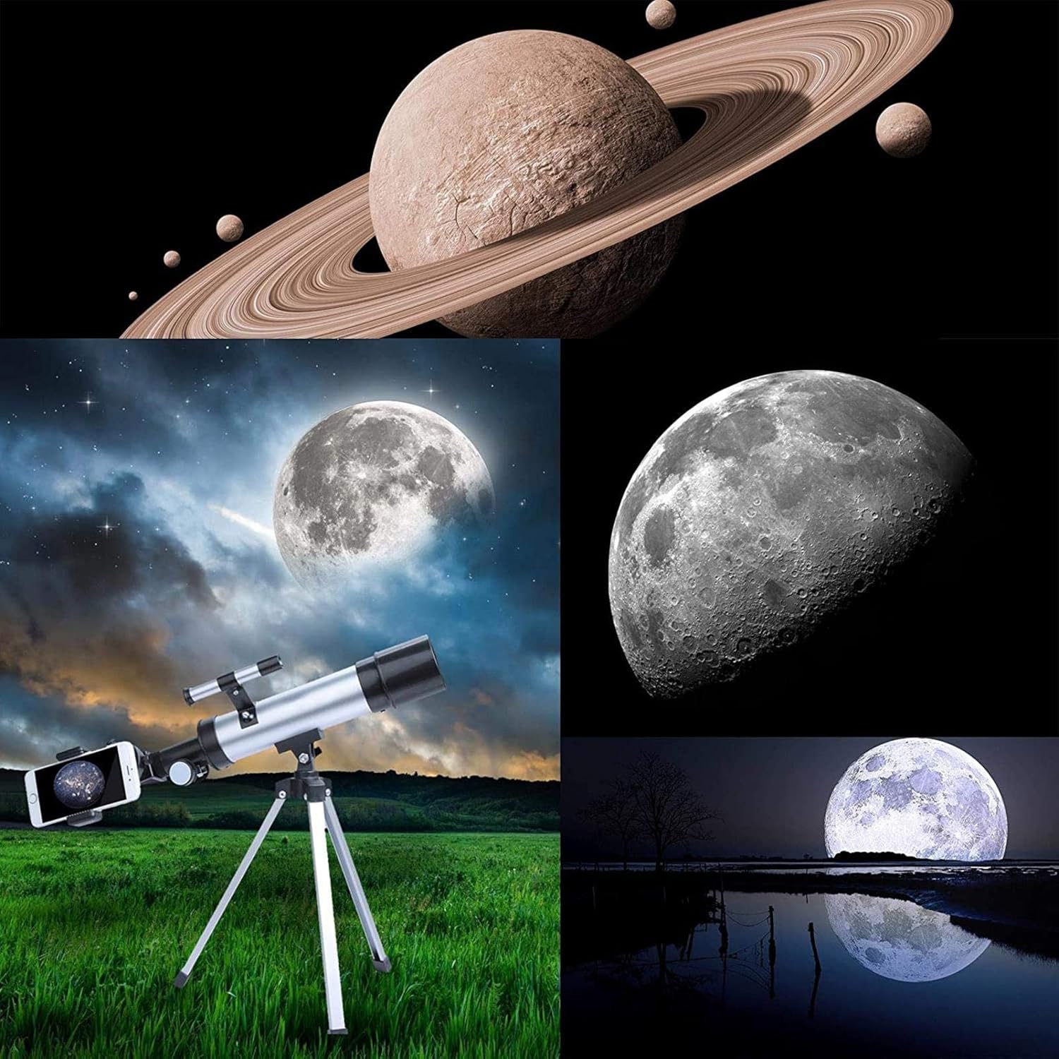Astronomy Telescope for Kids & Adults High-Powered Refractor Astronomical Telescope with A Finder Mirror Refractor Monocular Observing