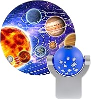 Vista 1 de Projectables Solar System LED Night Light, Plug-In, Dusk-to-Dawn Sensor, Auto On/Off, Galaxy Projector, Planets, Ideal for Children's Bedroom