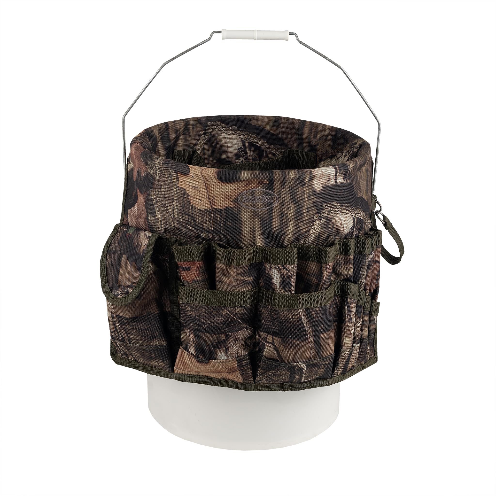 Bucket Boss - Camo Bucketeer Bucket Tool Organizer (Fits 5 Gallon Bucket), Bucket Organization (85030), Mossy Oak Camo