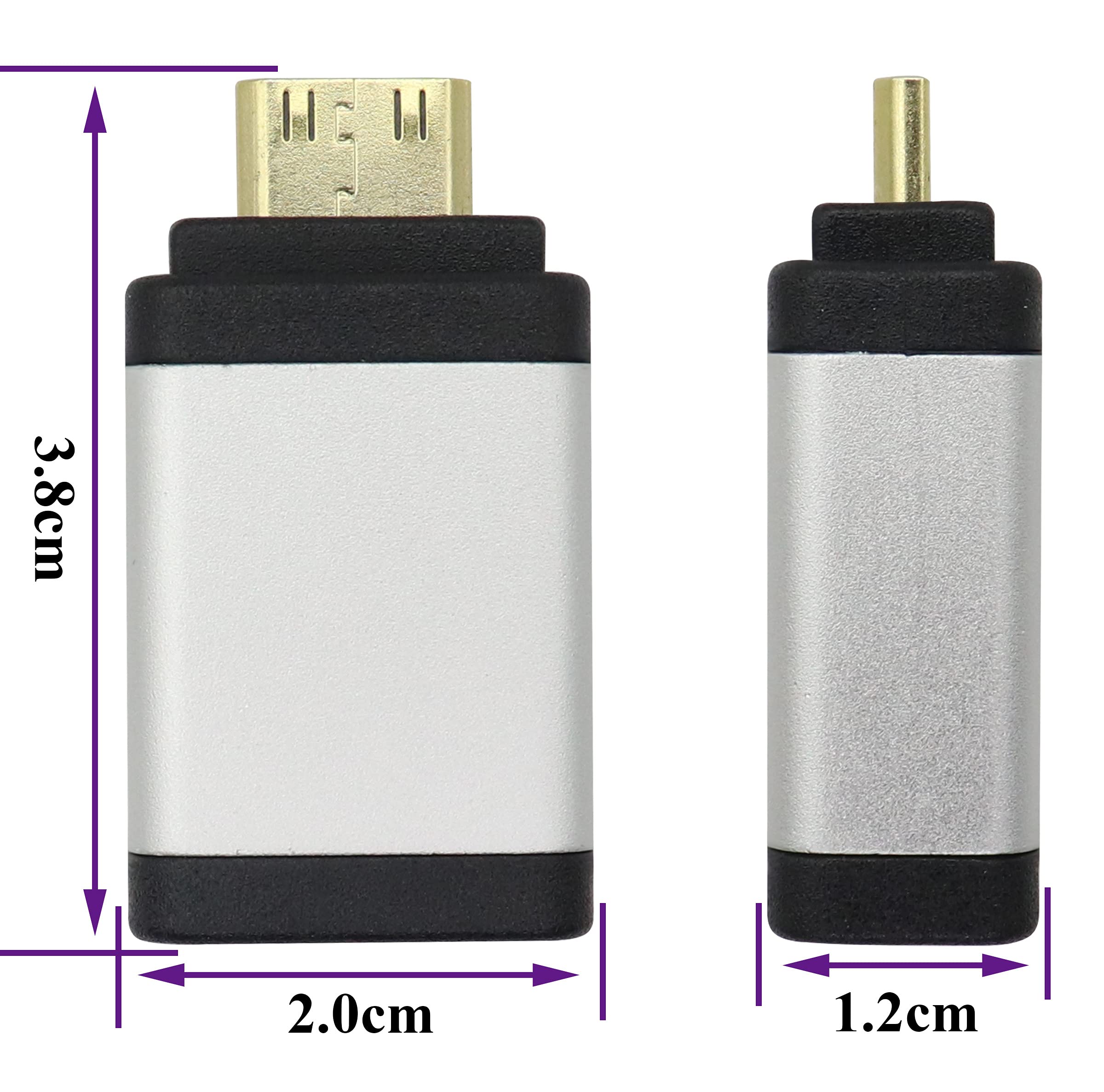 Adattatore HDMI Femmina A HDMI Maschio – Prolunga Dorata Per Proiettore E TV - Foto 3