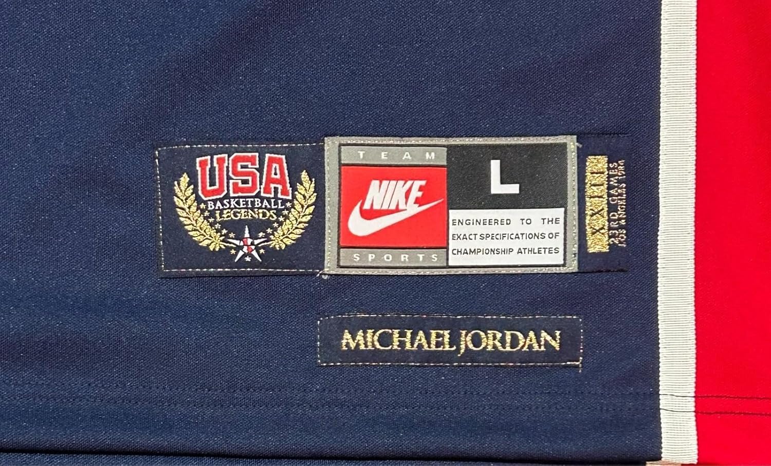 Michael Jordan Signed Nike 1984 Olympics USA Jersey Upper Deck & GOAT - Autographed NBA Jerseys