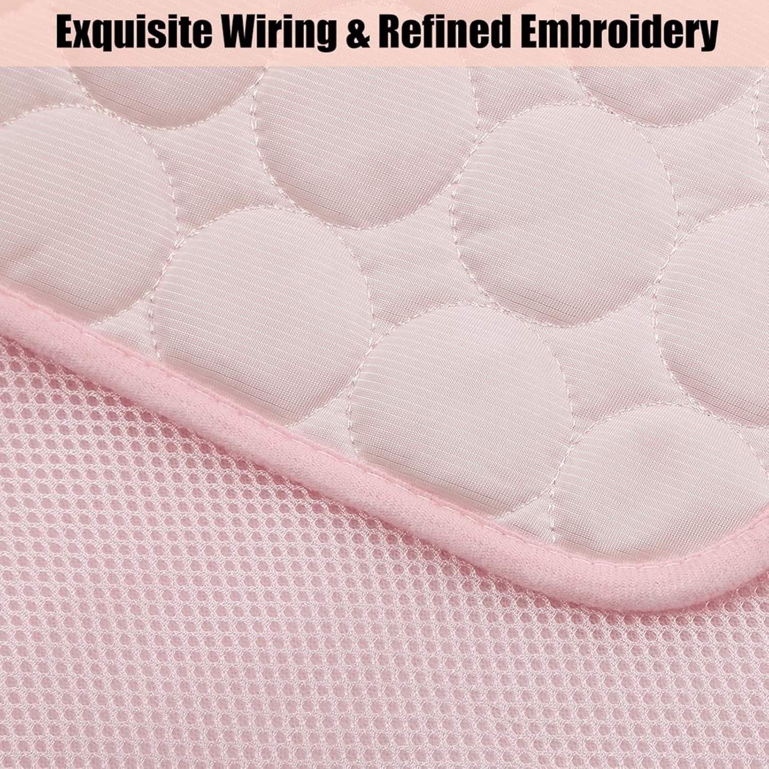 review Dog Cooling Mat Cooling Pad Pet Cooling Mat for Dogs Pet Self Cooling Pad Cooling Blanket Dog Cooling Pad Breathable Dog Sleep Mat Pet Bed Mats, Pink