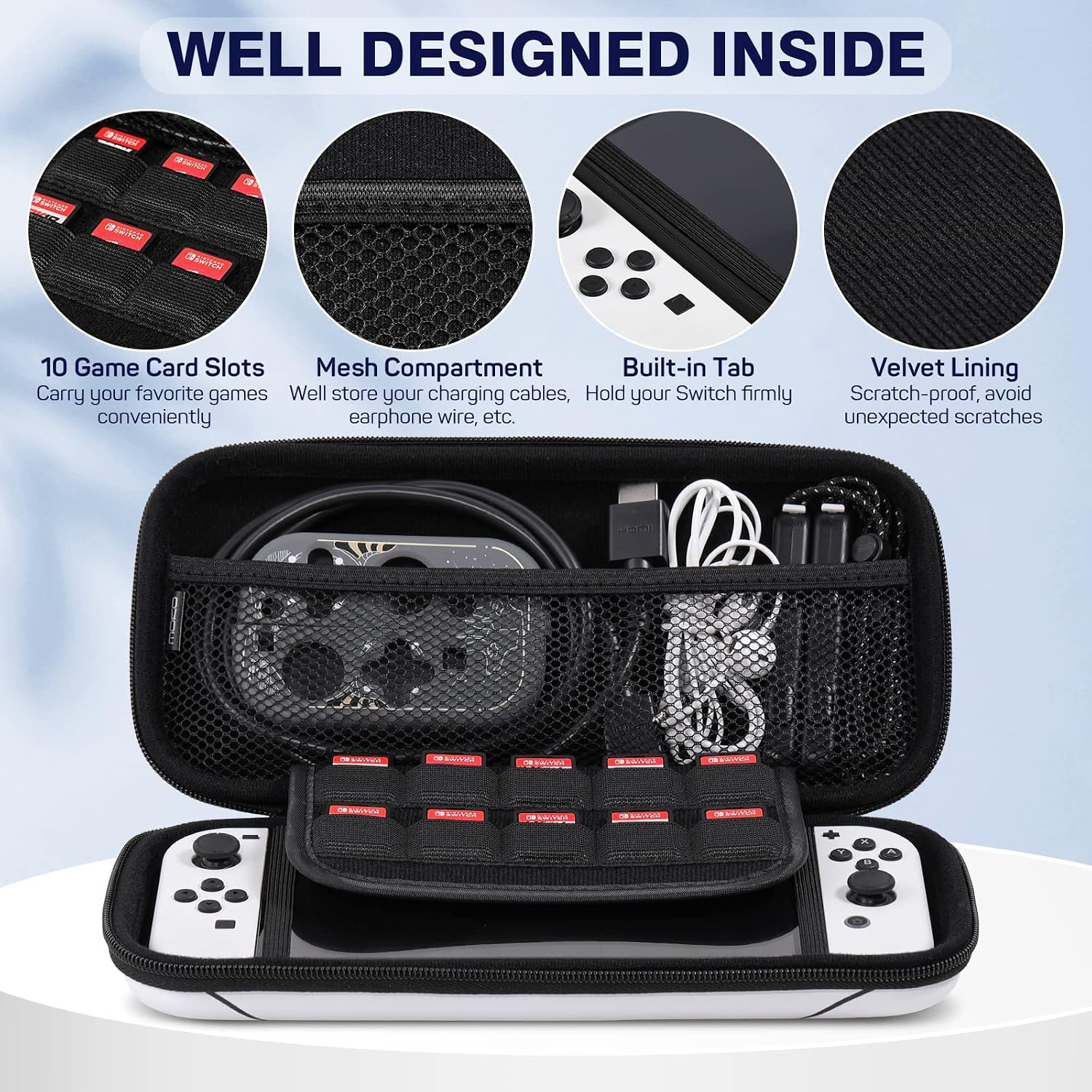 MoKo Carrying Case for Nintendo Switch OLED Model 2021/Nintendo Switch image 2