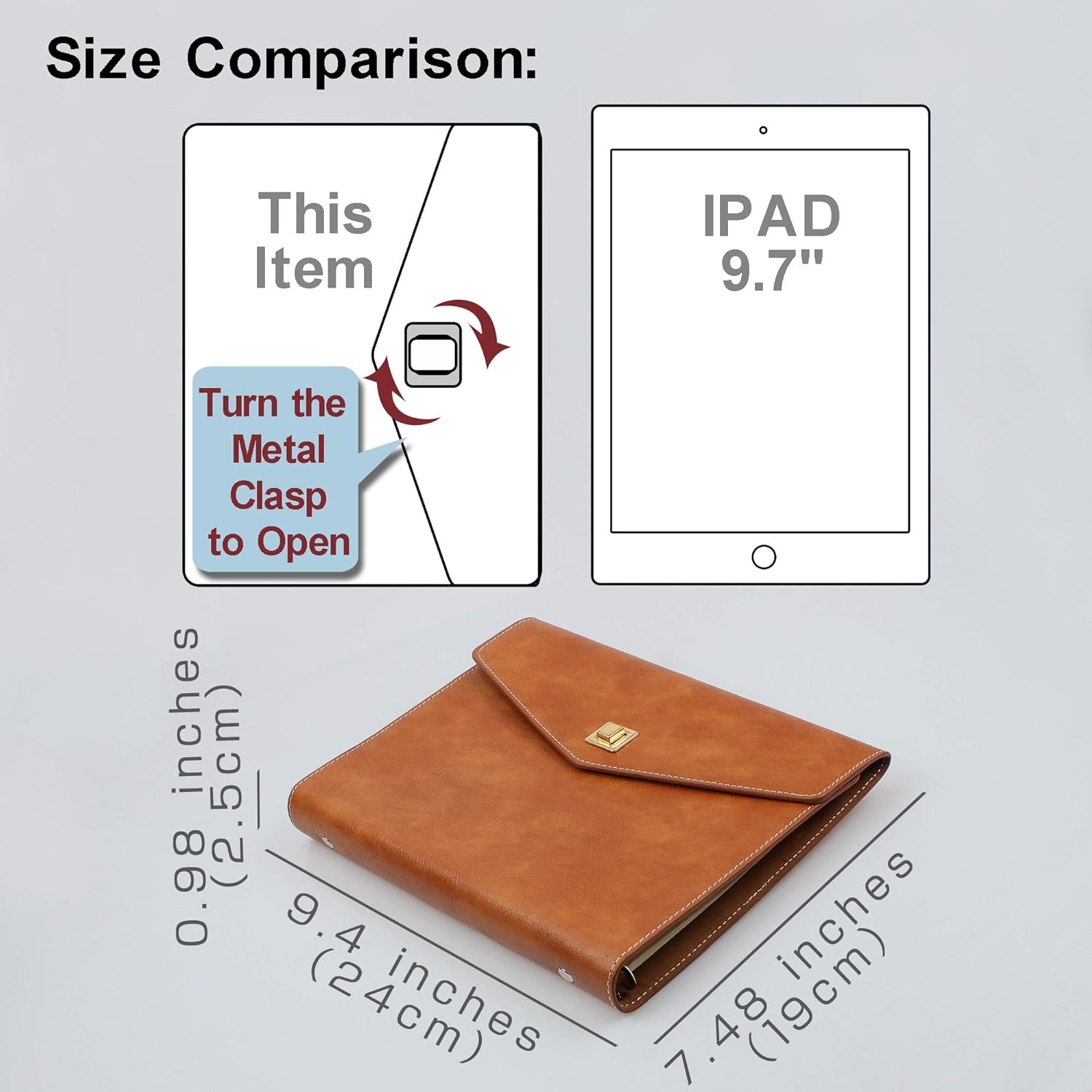 SynLiZy A5 PU Leather Personal Organizer Undated Planner (A5 Gray) 7.48" x 9.4"(Paper Size 5.5"x 8.3") : Everything Else