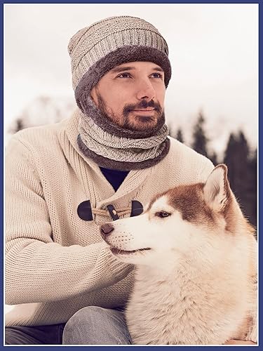 Miniatura 6 de Juego de 24 piezas de gorro de invierno, bufanda, guantes y calcetines, gorro de punto con forro polar, gorro de punto con forro polar, calentador