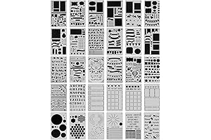 Compact Functionality: Journal Stencils Set for Personalized Planners and Notes