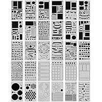 Algopix Similar Product 1 - 30 PCS Journal Stencils Planner