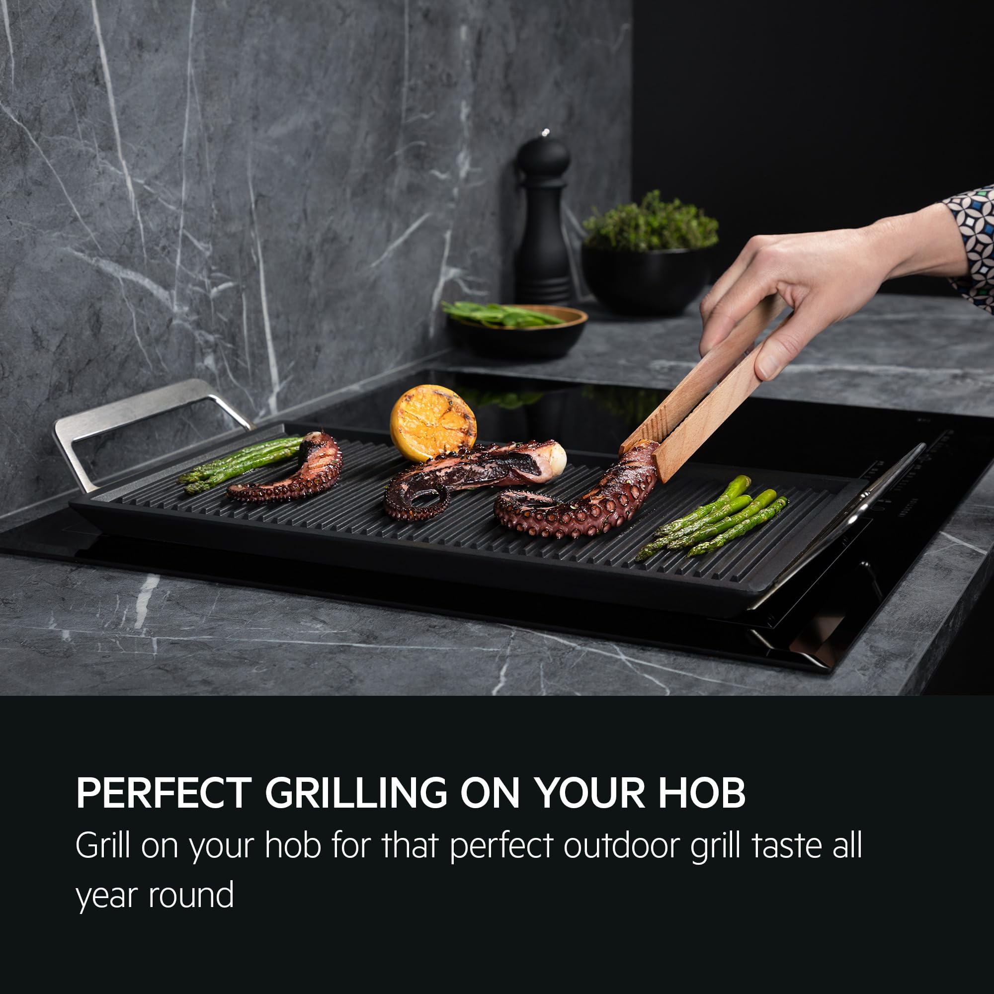 AEG Plancha Grill 2.0 Antihaft-Keramikbeschichtung Easy2Clean Indoor BBQ A9HHPG11