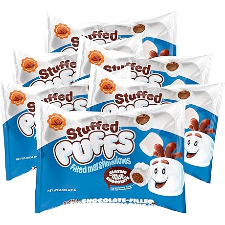 Chocolate-Infused Marshmallow Delight: Stuffed Puffs