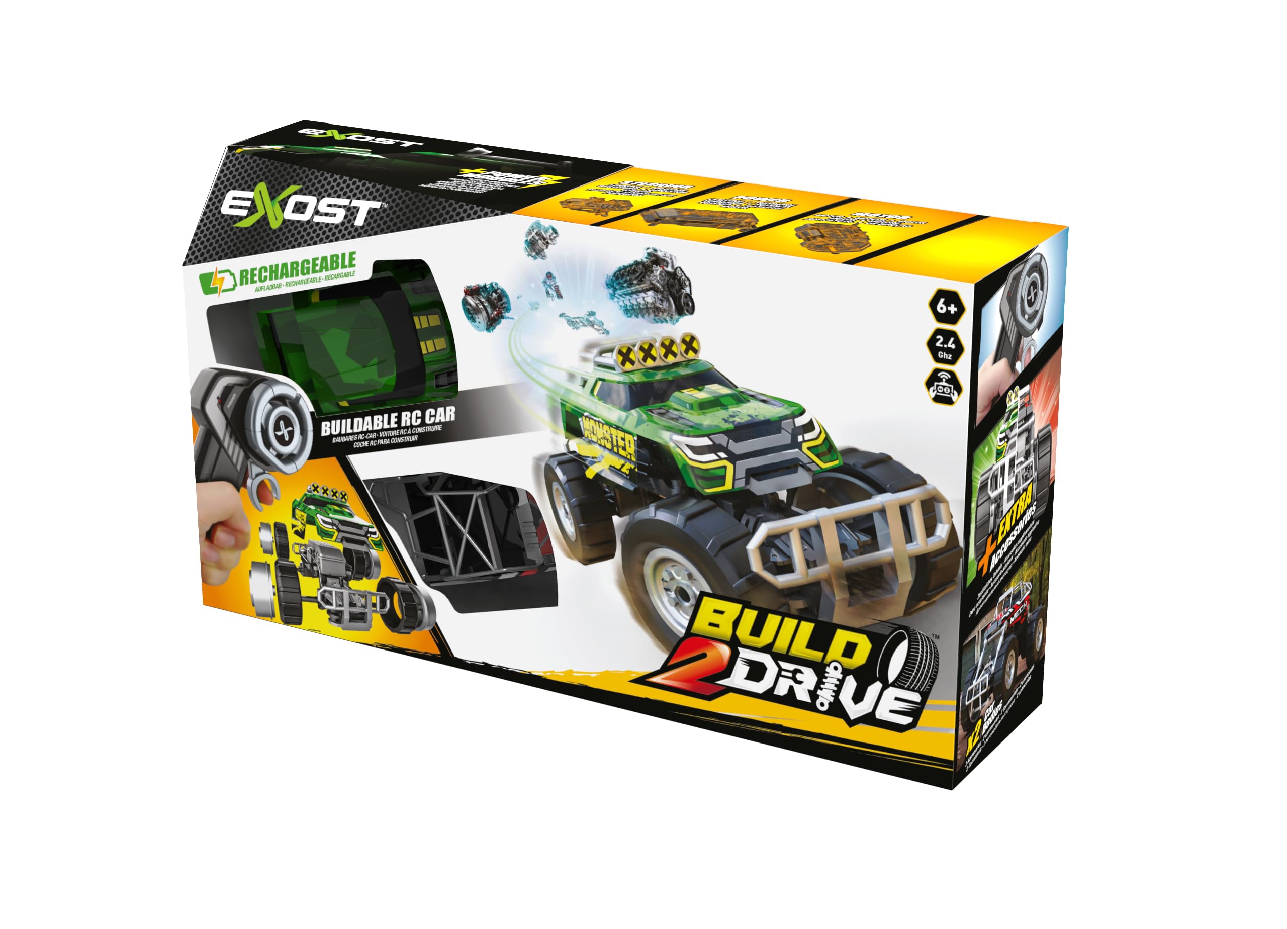 Silverlit Exost Build duży zestaw wyścigowy z 2 kontrolerami napędu 2 pojazdami