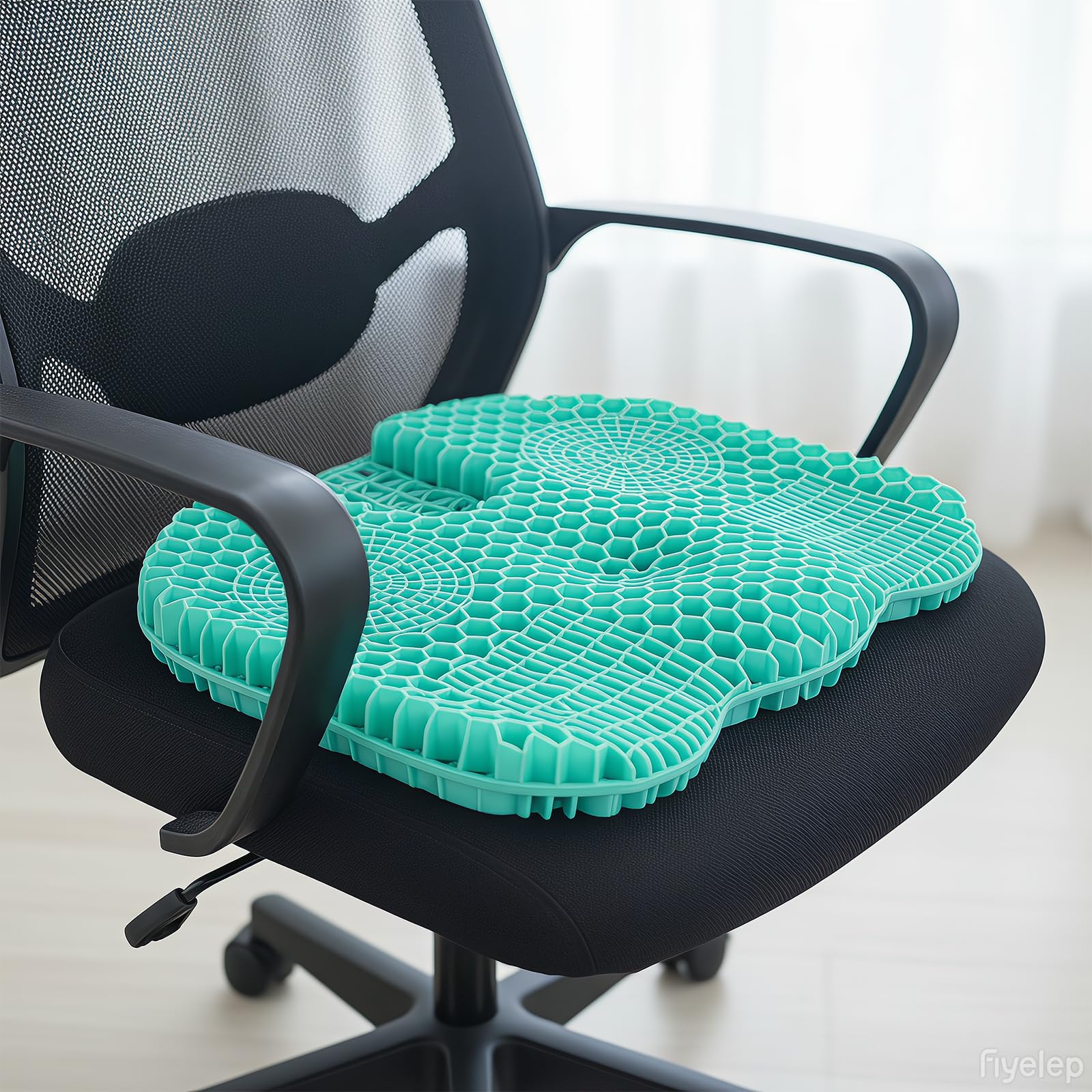 masteymoh Cuscino per seduta in gel di silicone, per alleviare l'affaticamento della seduta, cuscino da seduta in gel a nido d'ape, per alleviare il dolore e la pressione, cuscino rinfrescante a nido