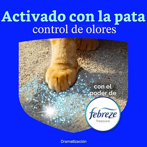 Miniatura 6 de Fresh Step Arena Aglutinante Extrema con Frescura Febreze, Arena Aglutinante para Gatos con Aroma Mountain Spring con Control de Olores Garantizado