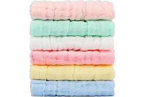 Soft, Gentle and Absorbent Muslin Baby Washcloths for Everyday Baby Care