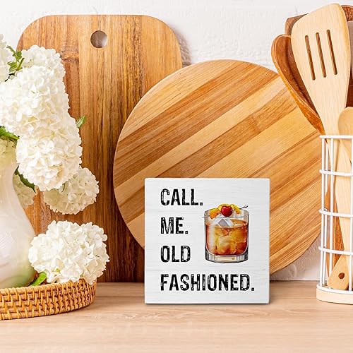 Miniatura 2 de Letrero de madera para bar de cóctel a la antigua, decoración de escritorio, regalos de bebidas antiguas, regalos para amantes de los cócteles,