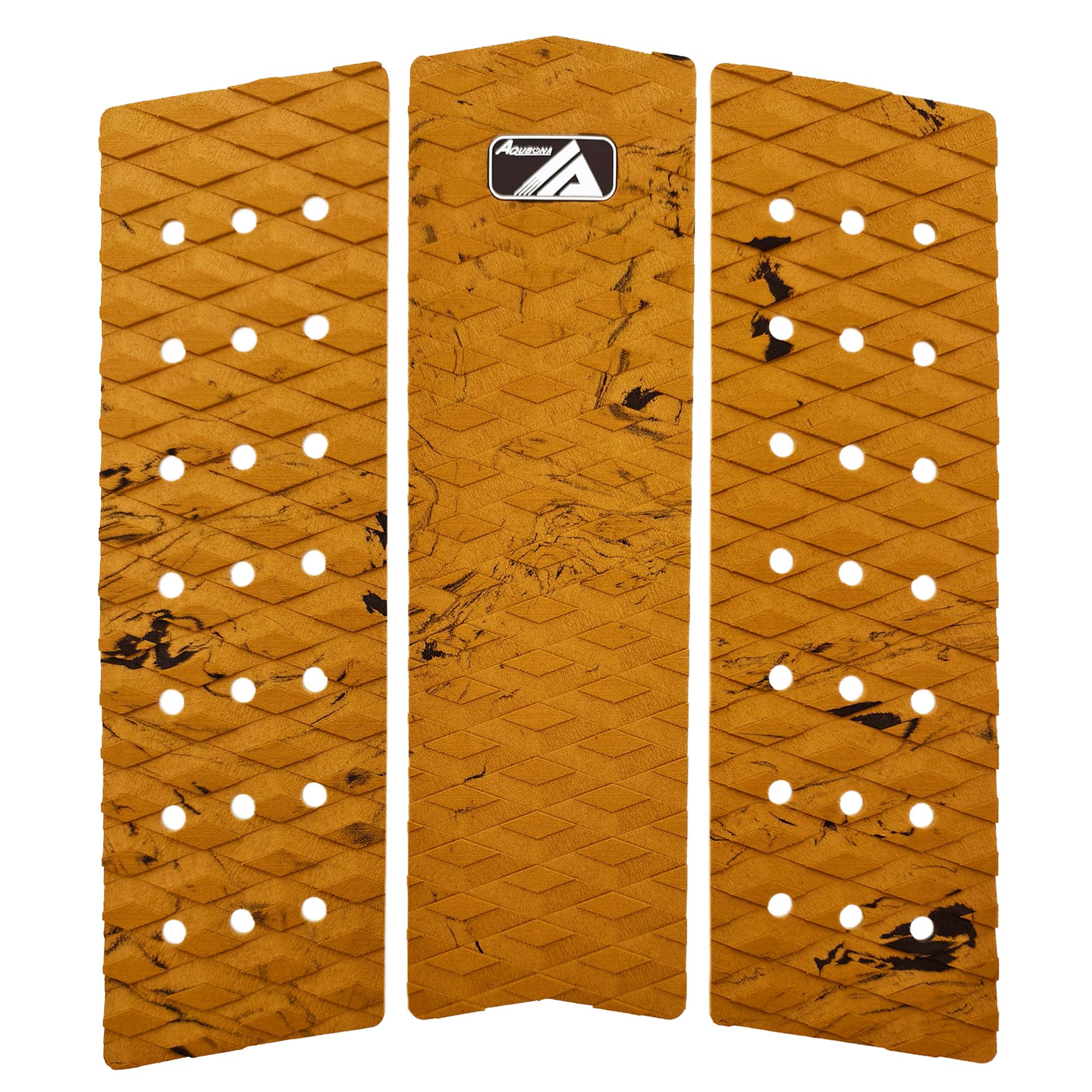 AQUBONA 3 Stück Stomp Pad Surfbrett Eva Front Traction Pad mit Kleber Heck Pad Professionell Anwendbar für alle Surfbretter, Shortboards, Longboards, Skimboards